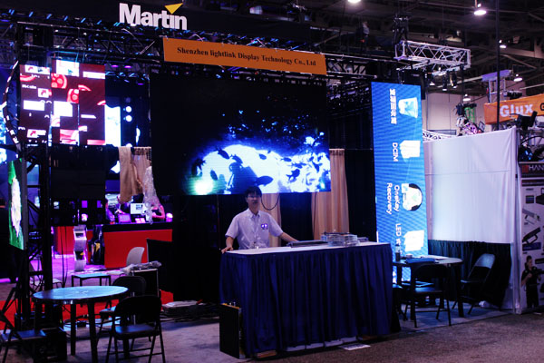 6月13日美国拉斯维加斯InfoComm展2012 雷凌LED显示屏盛装亮相